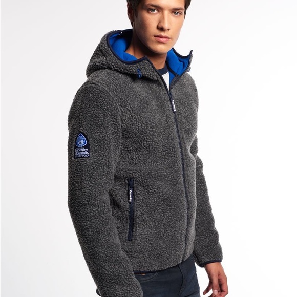 Super dry Racer Fleece Zip Hoodie size M - Picture 11 of 14